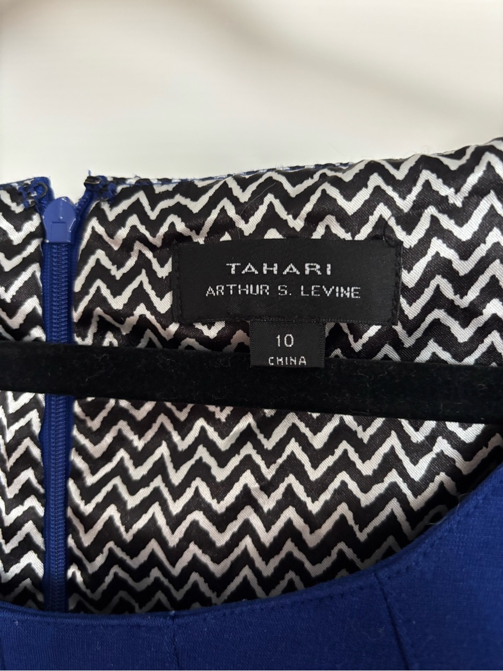 Tahari Royal Blue Midi Dress